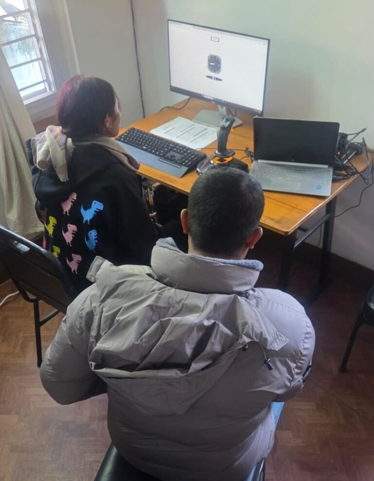 COMPASS test hardware joystick and rudder pedals at SAC Kathmandu Nepal